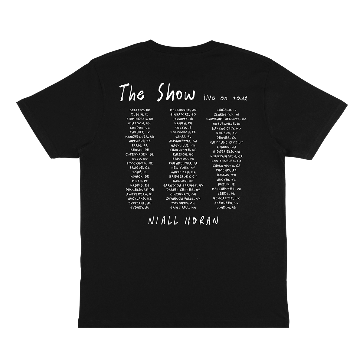 The Show Photo Dates Black Tee